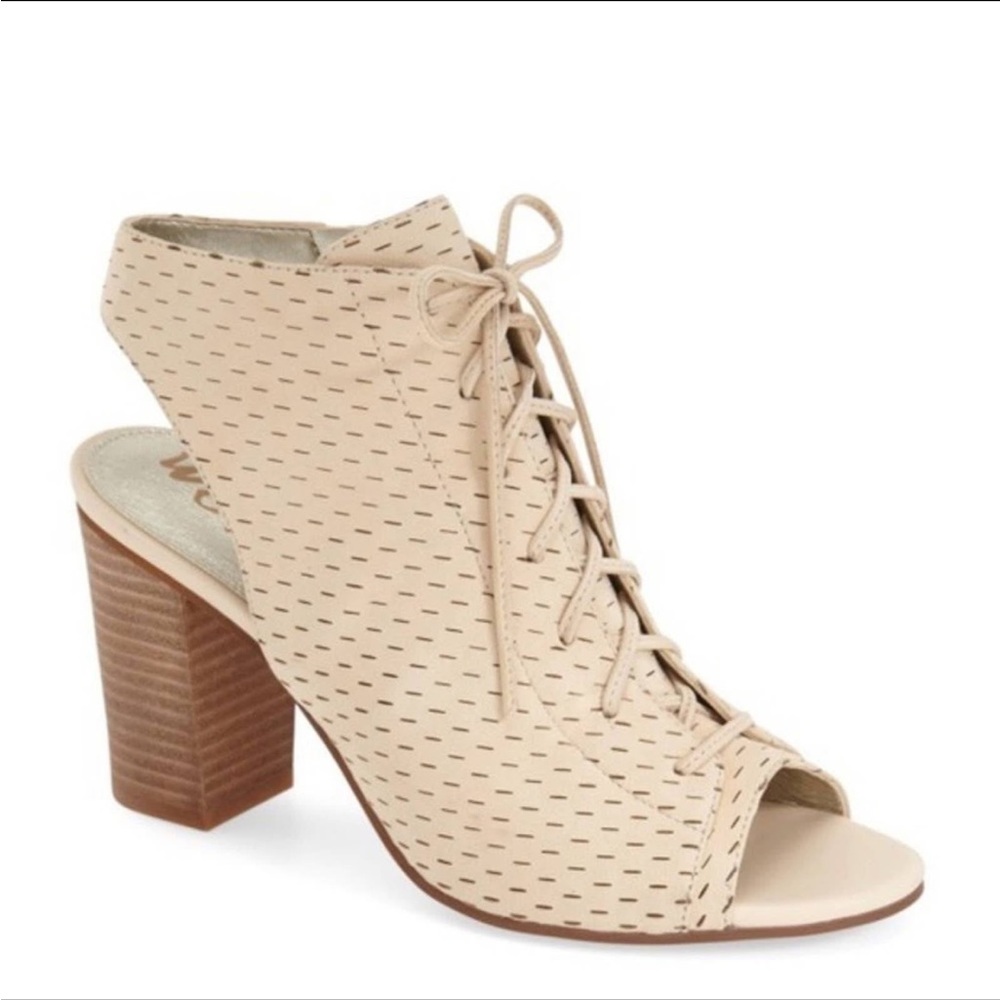 Sam Edelman "Ennette" Perforated Lace-Up Bootie